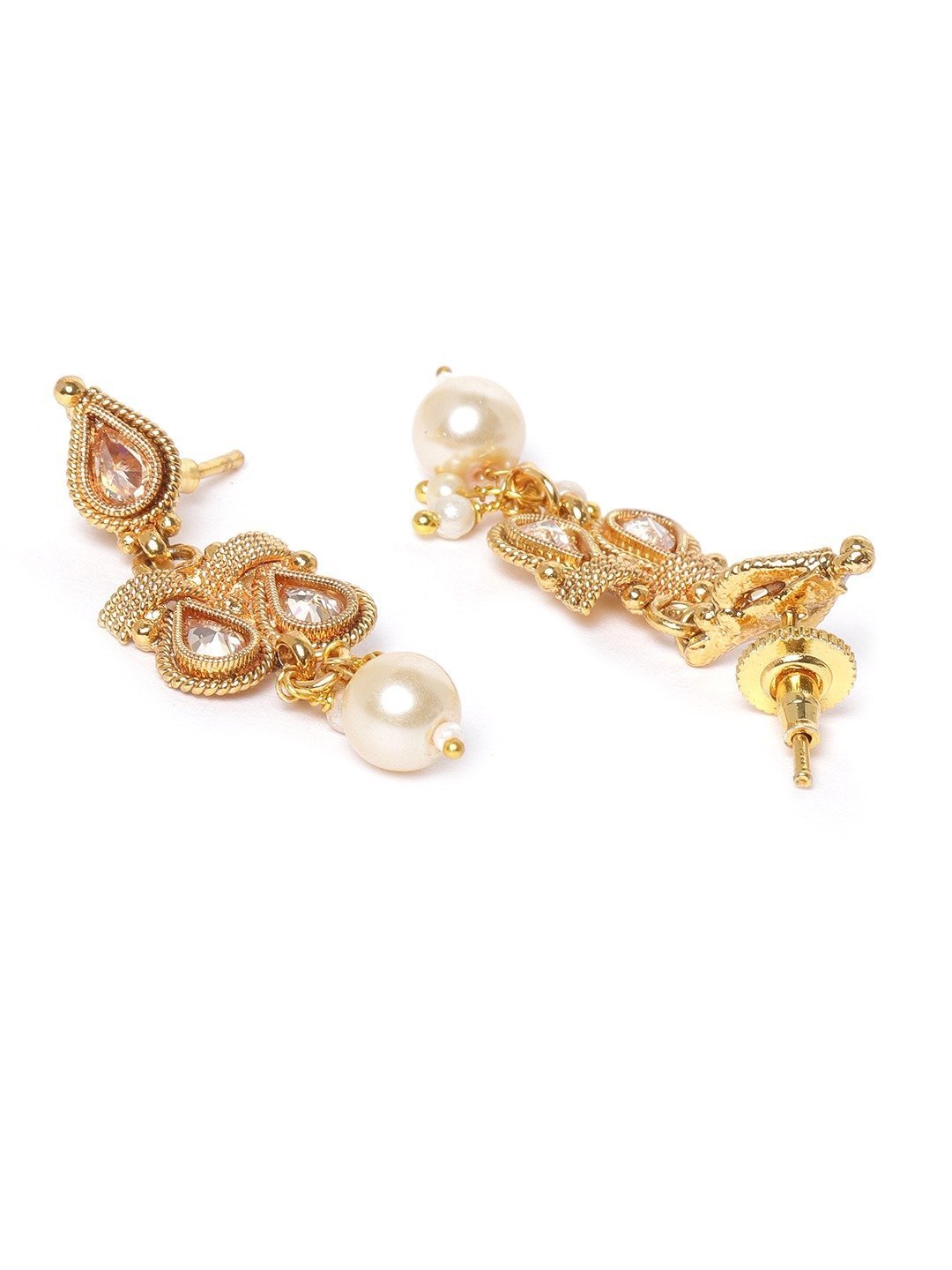 Women's Stones Pearls Beads Jewellery Set - Priyaasi