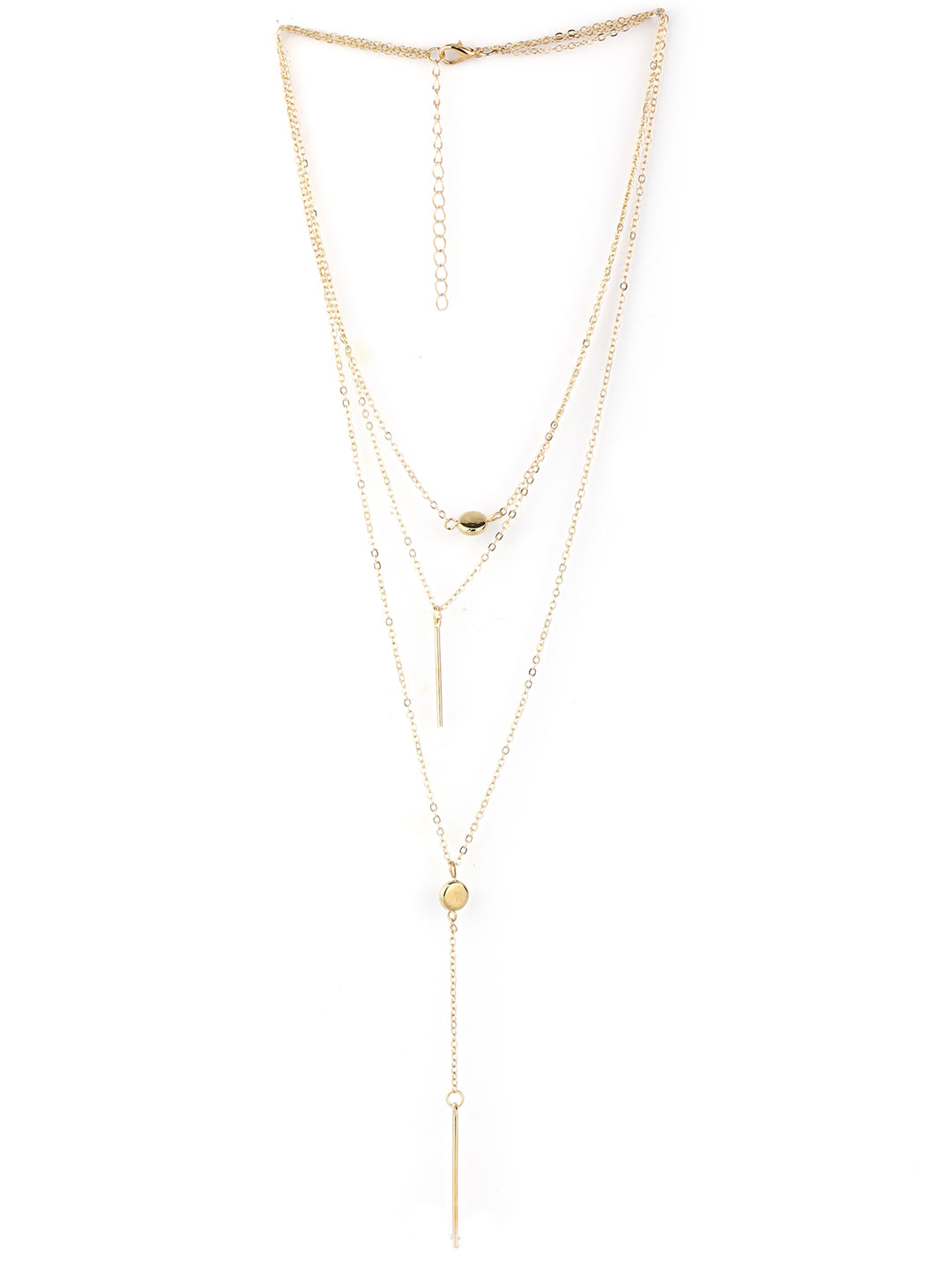 Women's  Gold Plated Layered Necklace - Priyaasi