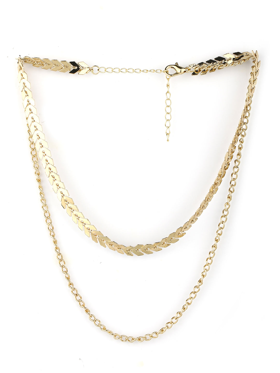 Women's  Gold Plated Layered Necklace - Priyaasi