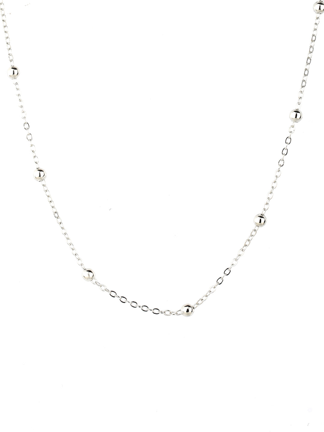 Women's  Combo of 2 Gold & Silver Plated Layered Necklace - Priyaasi