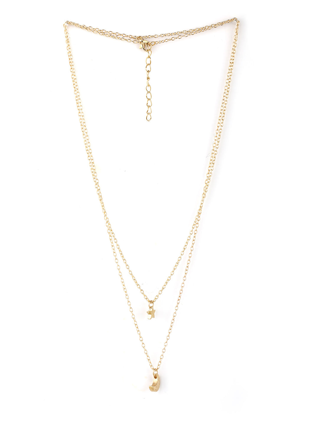Women's  Combo of 2 Gold & Silver Plated Layered Necklace - Priyaasi
