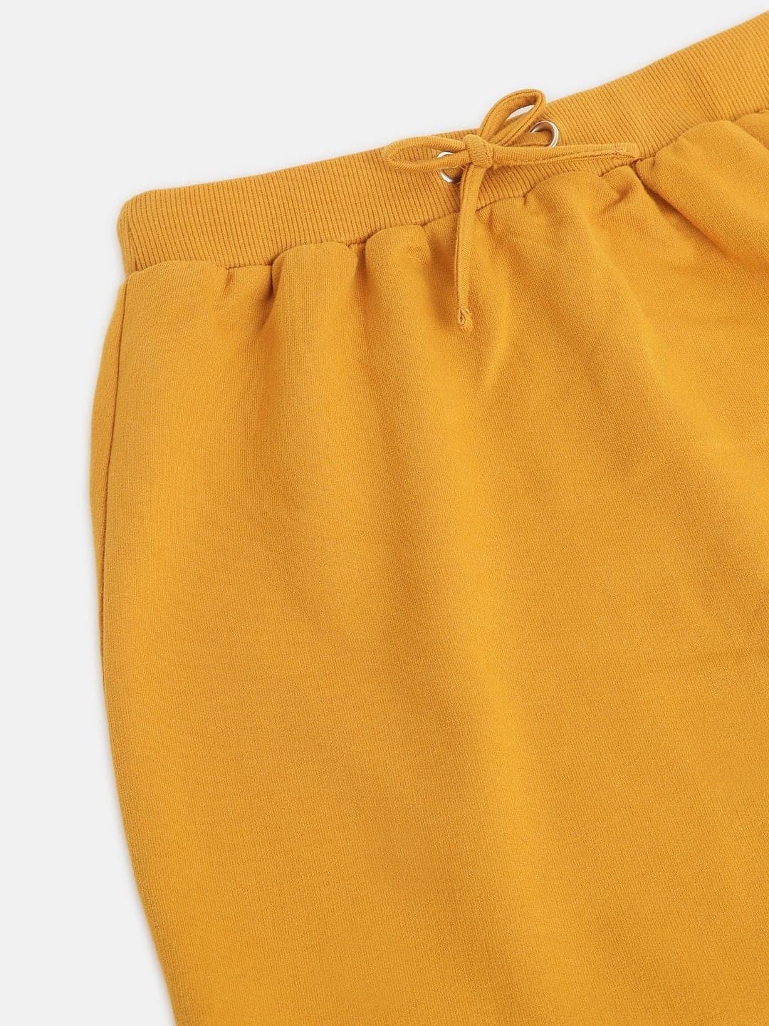 Girls Mustard Terry Mini Skirt - Lyush Kids