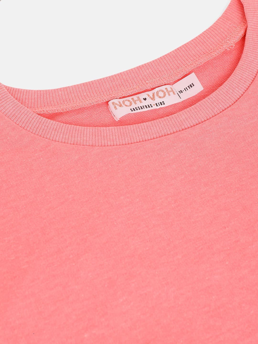 Girls Neon Pink Terry Sweatshirt - Lyush Kids
