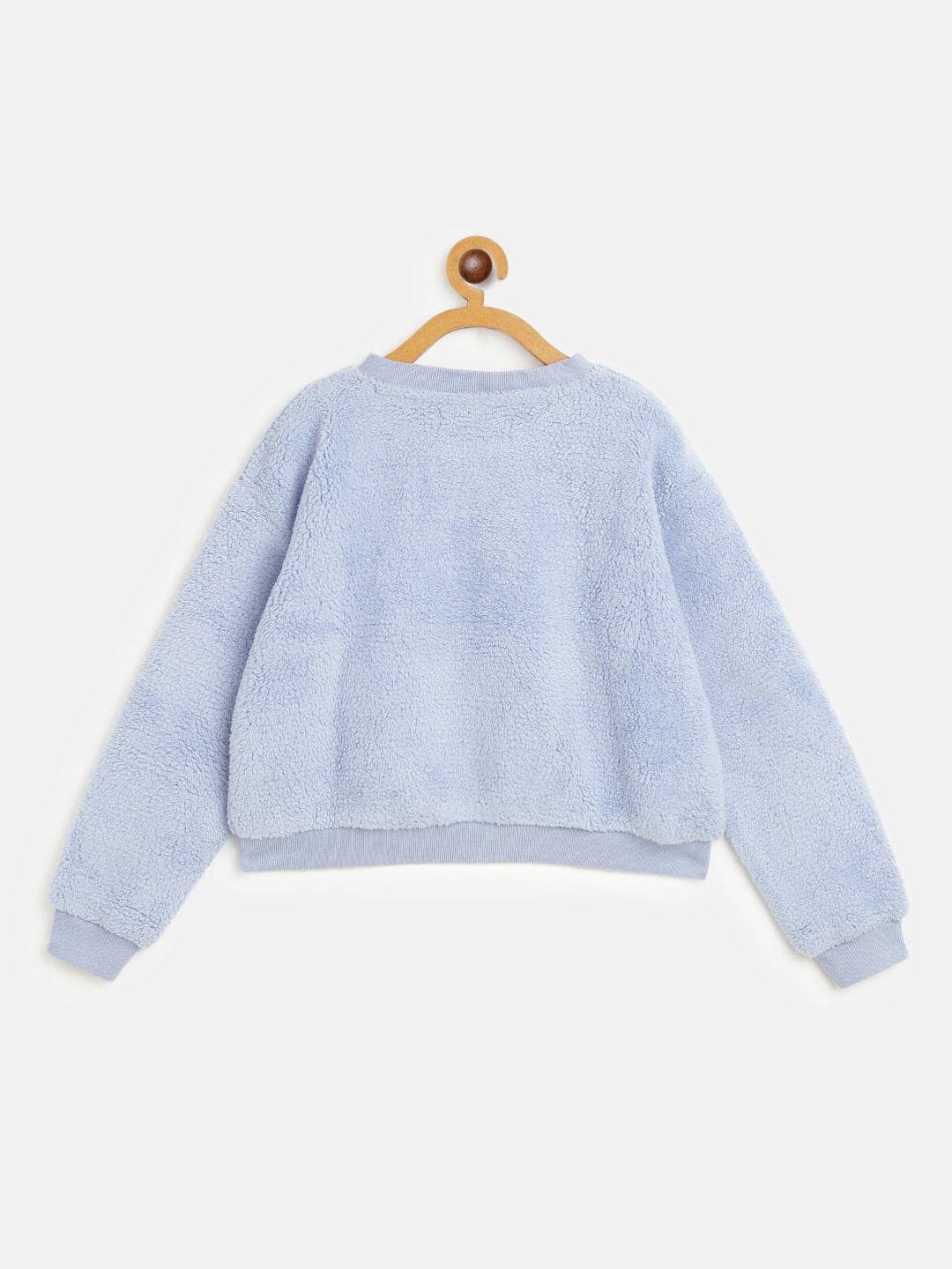 Girls Blue Fur Sweatshirt - Lyush Kids