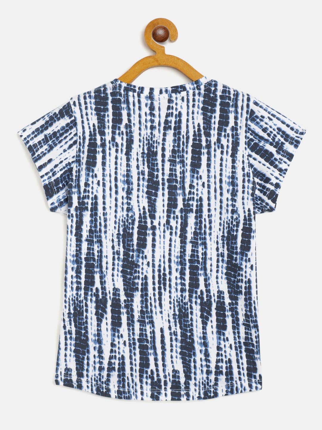 Girls Blue & White Tie-Dye T-Shirt - Lyush Kids