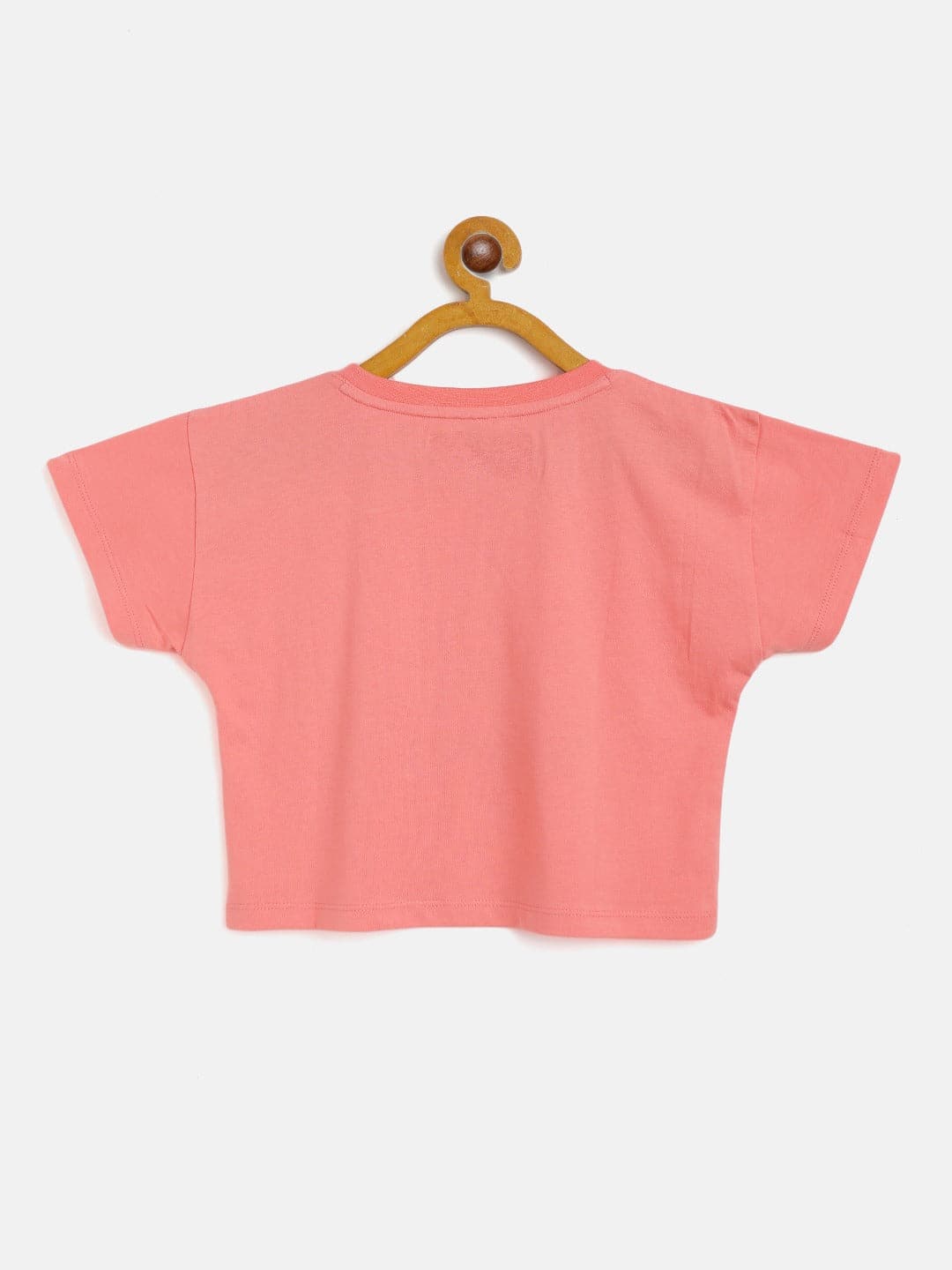Girls Peach Burger Crop T-Shirt - Lyush Kids