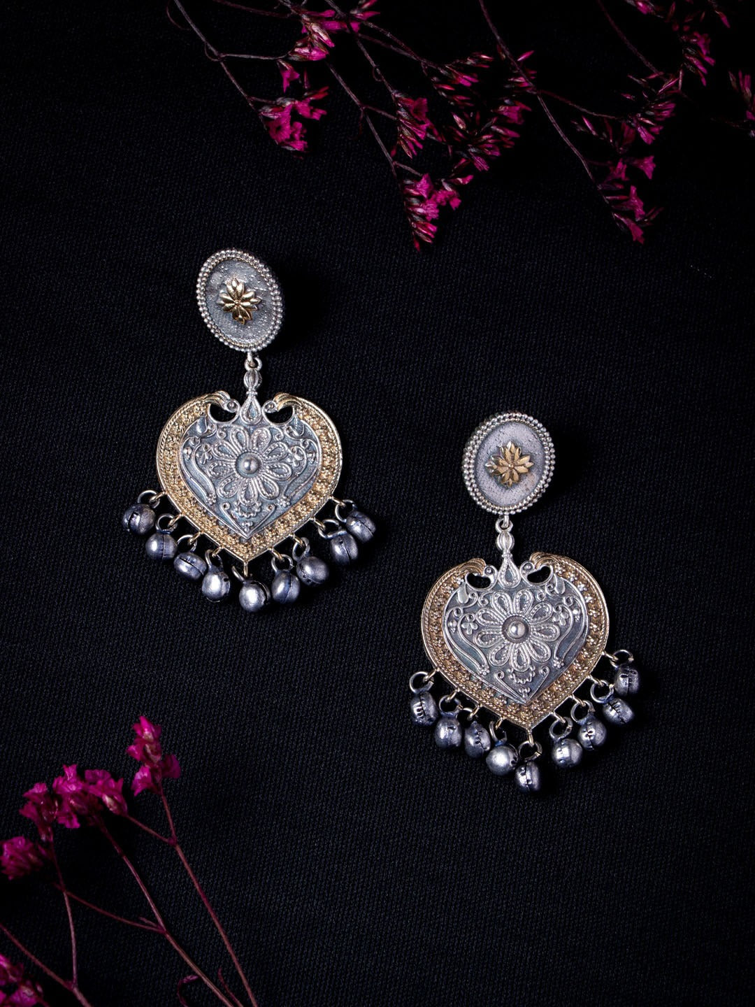 Women's Silver-Plated & Gold-Plated Contemporary Drop Earrings - Morkanth