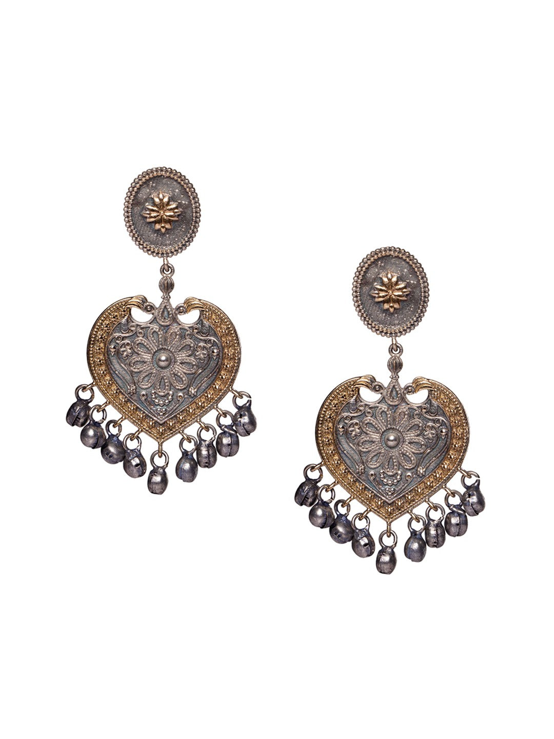 Women's Silver-Plated & Gold-Plated Contemporary Drop Earrings - Morkanth