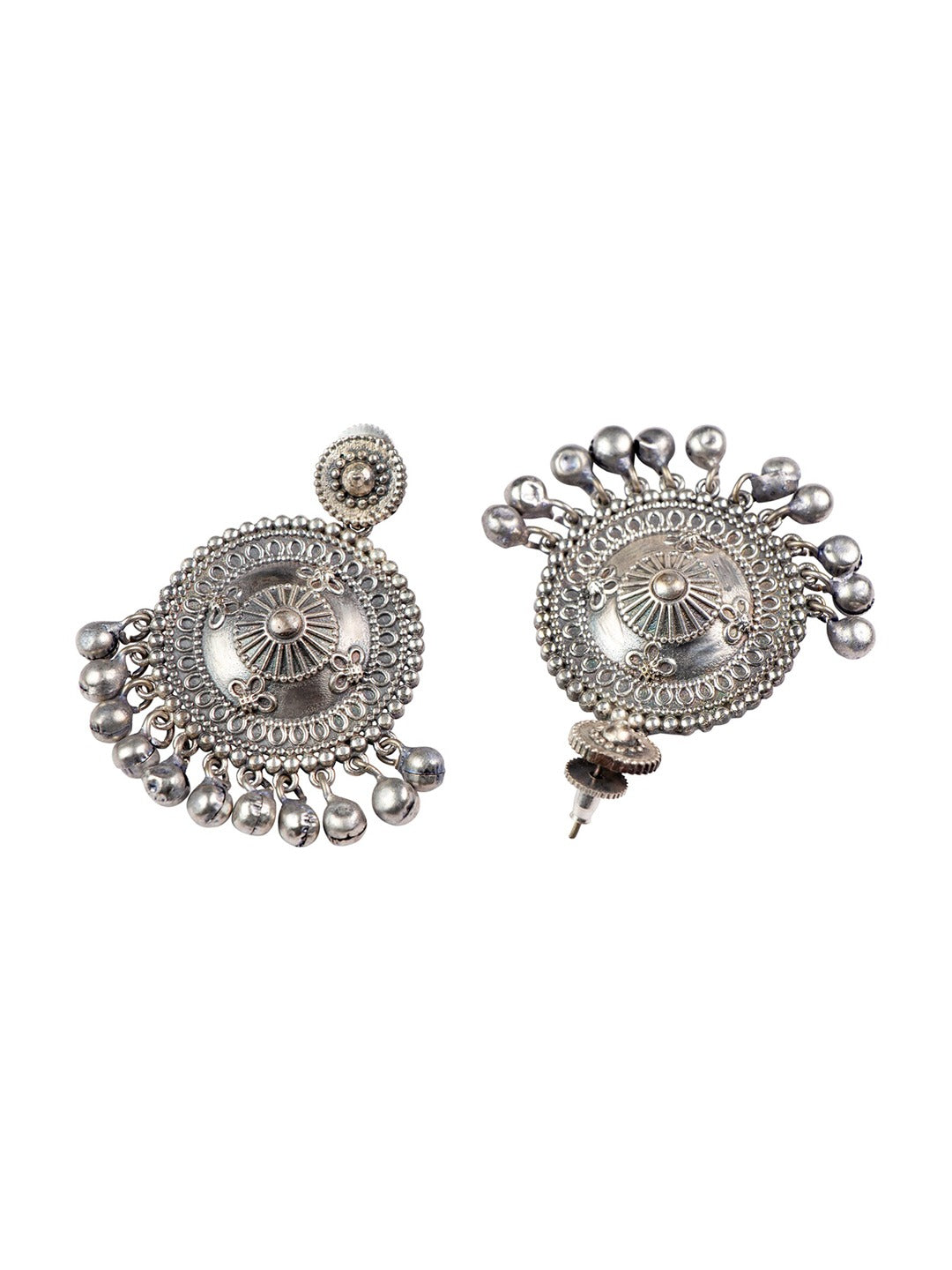 Women's Silver-Plated Contemporary Drop Earrings - Morkanth