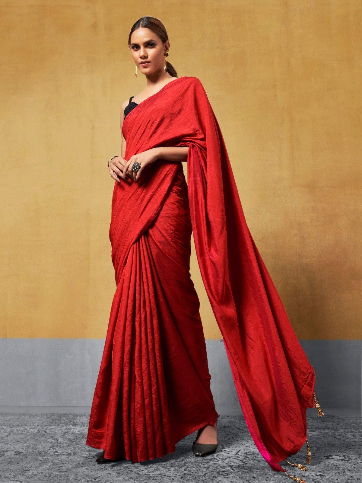 Women's Satin Silk Designer Saree Collection - Dwija Fashion