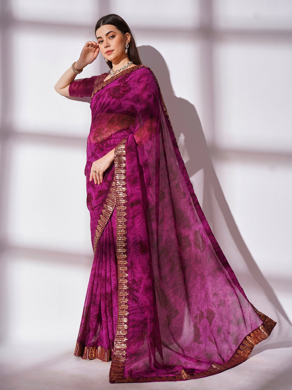 Women's Printed Designer Saree Collection - Dwija Fashion
