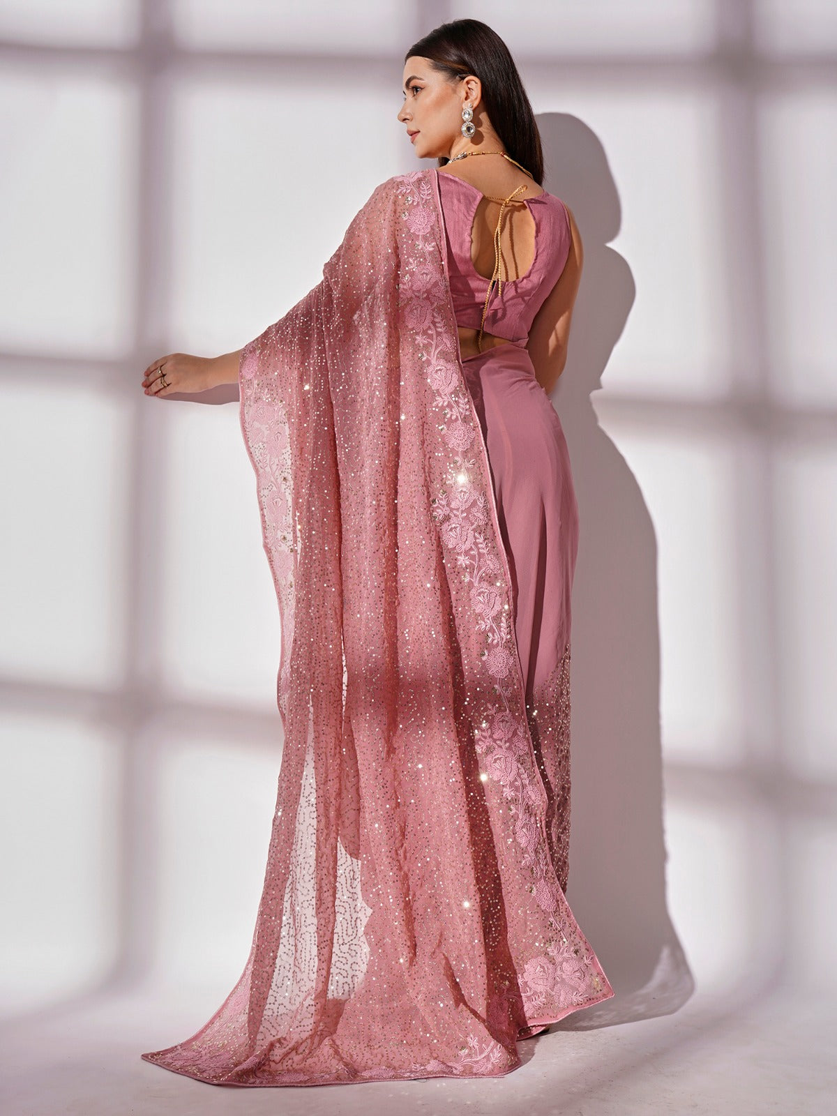 Women's Seqaunce Worked Designer Saree Collection - Dwija Fashion