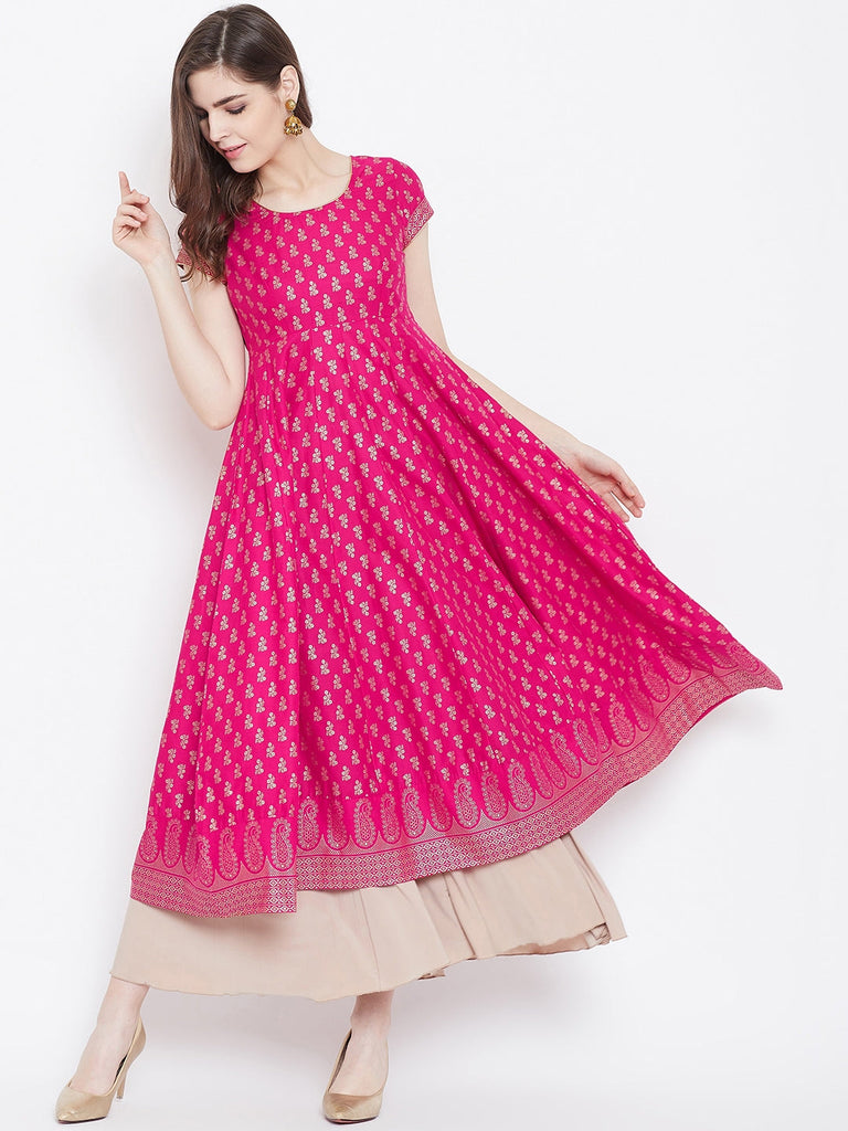 Women's Cotton Stylish Anarkali Kurta