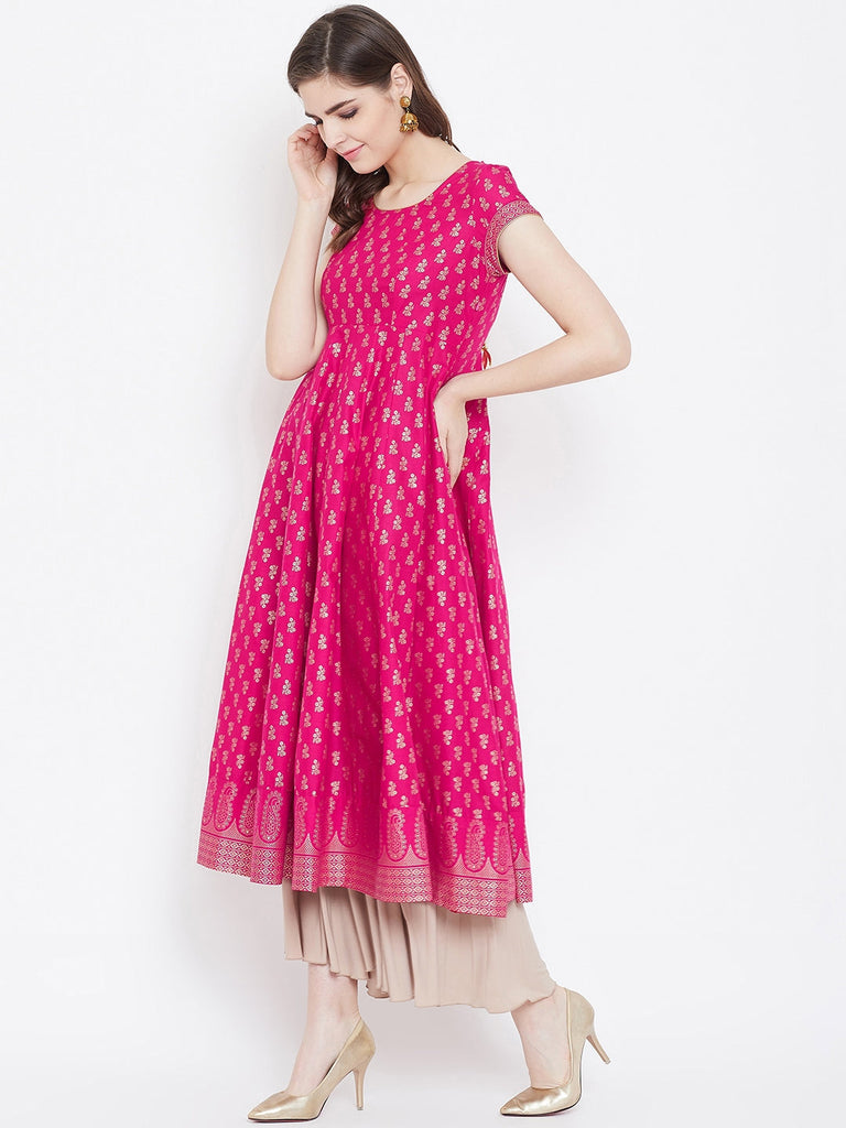 Women's Cotton Stylish Anarkali Kurta