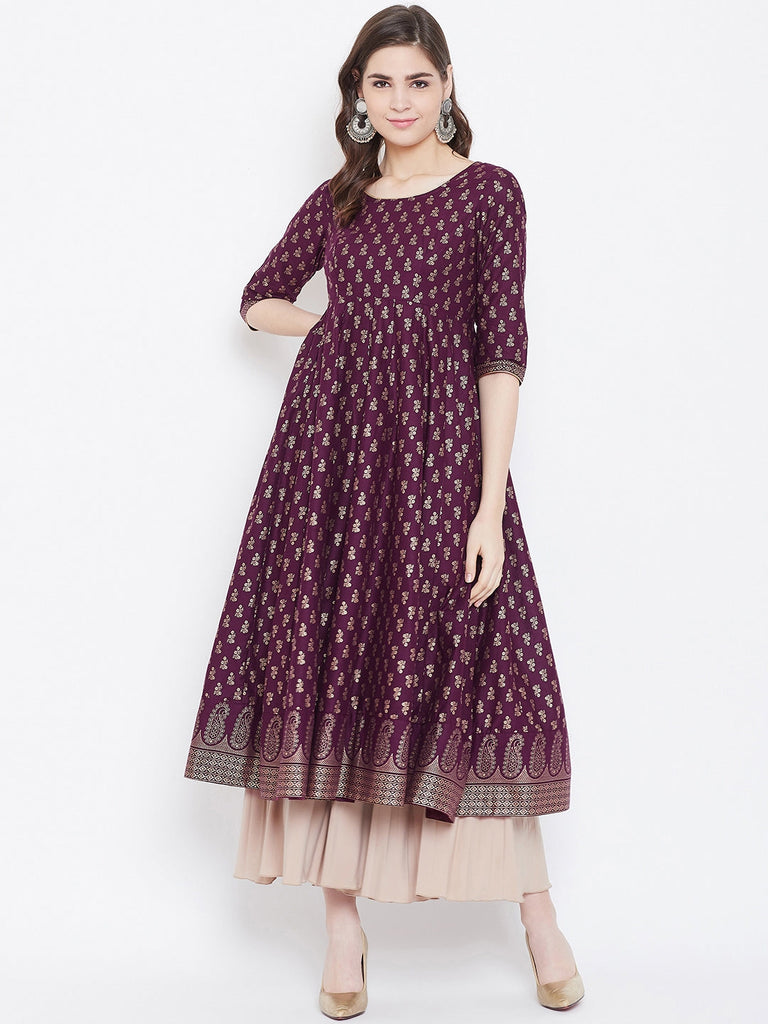 Women's Cotton Stylish Anarkali Kurta