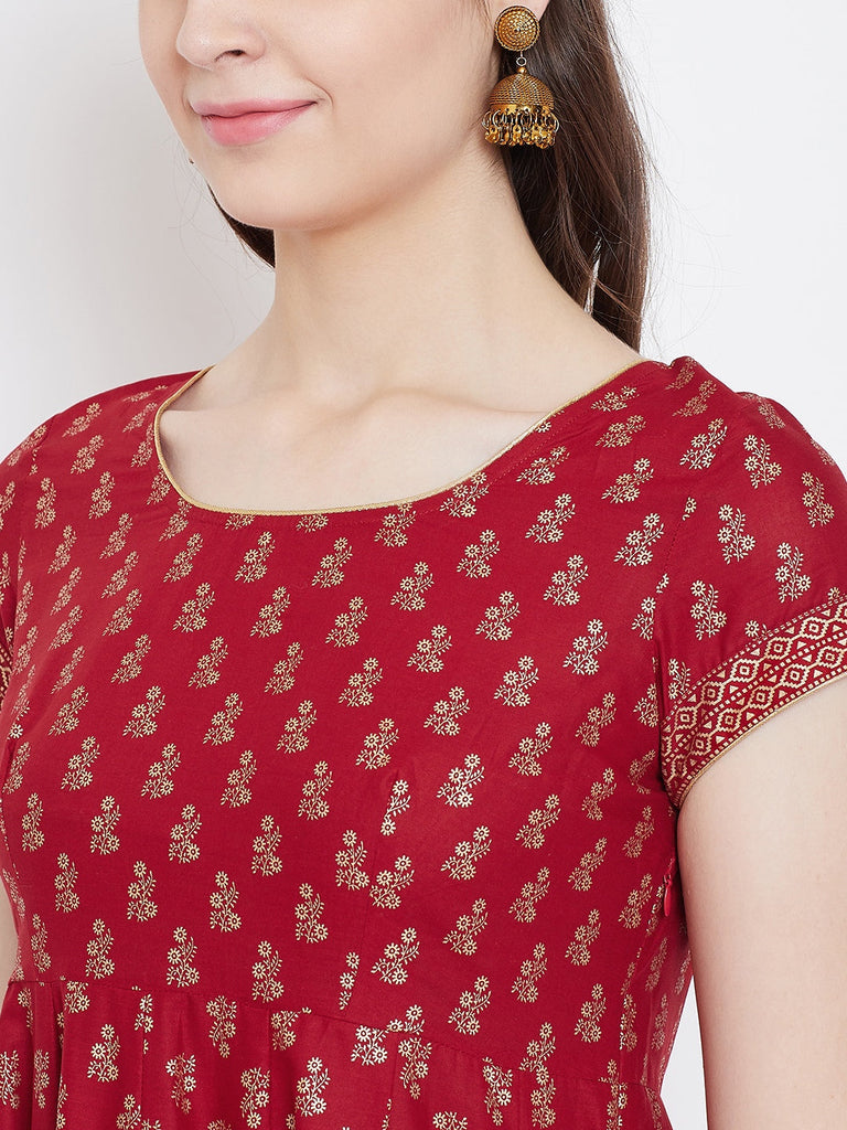 Women's Cotton Stylish Anarkali Kurta