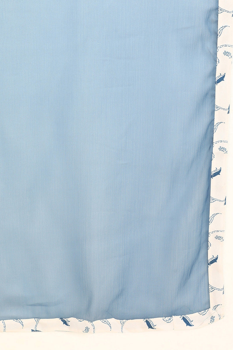 Women's Polyester Printed Kurta Pants Set - Ahika