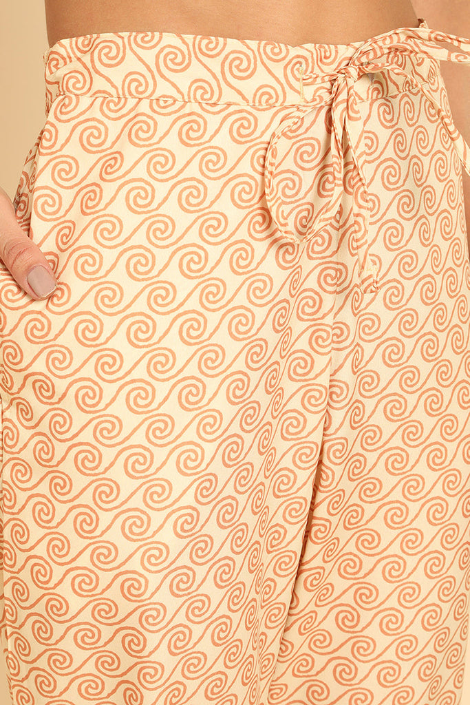 Women's Poly Crepe Printed Kurta Pants Dupatta Set
