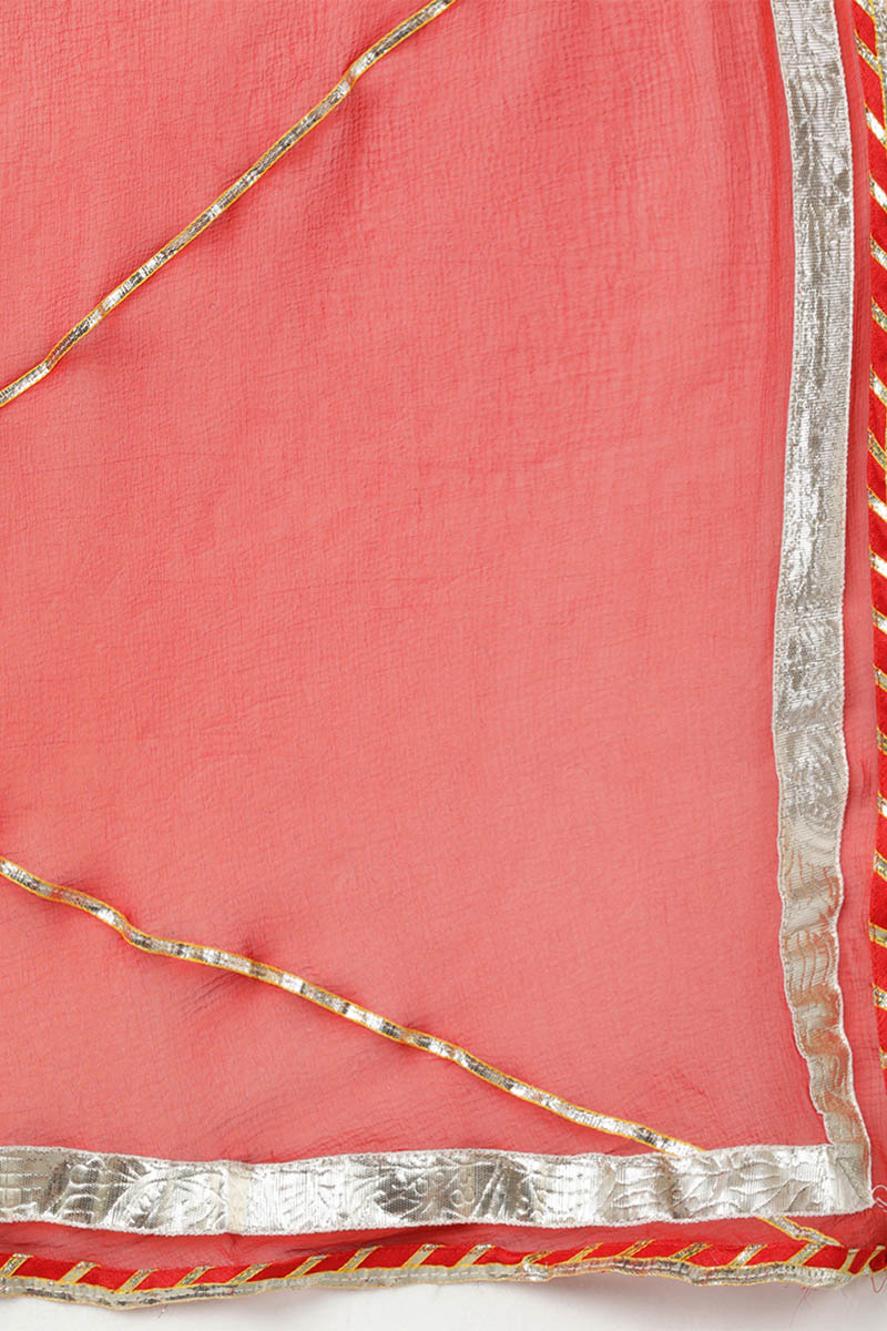 Women's Polyester Printed Kurta Pants Dupatta Set - Ahika
