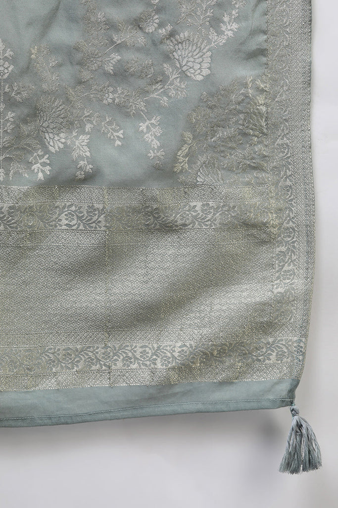 Women's Poly Silk Embroidered Kurta Pant With Dupatta