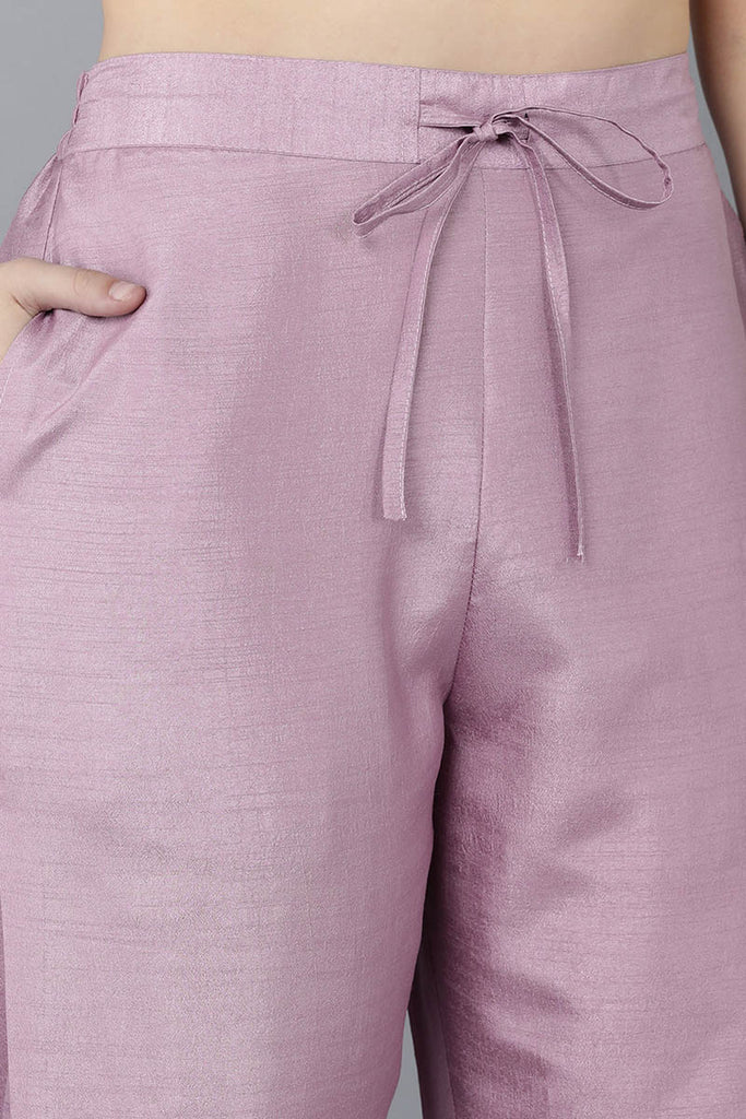 Women's Poly Silk Embroidered Kurta Pant With Dupatta