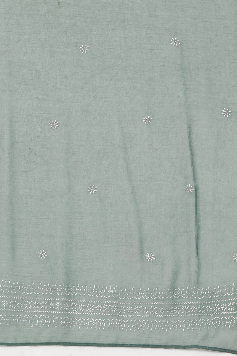 Women's Poly Silk Solid Kurta Pants With Dupatta - Ahika