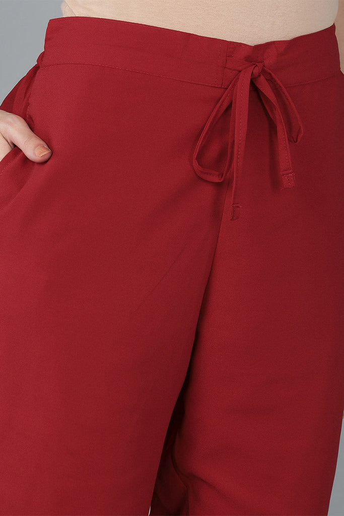 Women's Poly Georgette Yoke Design Kurta Pants With Dupatta