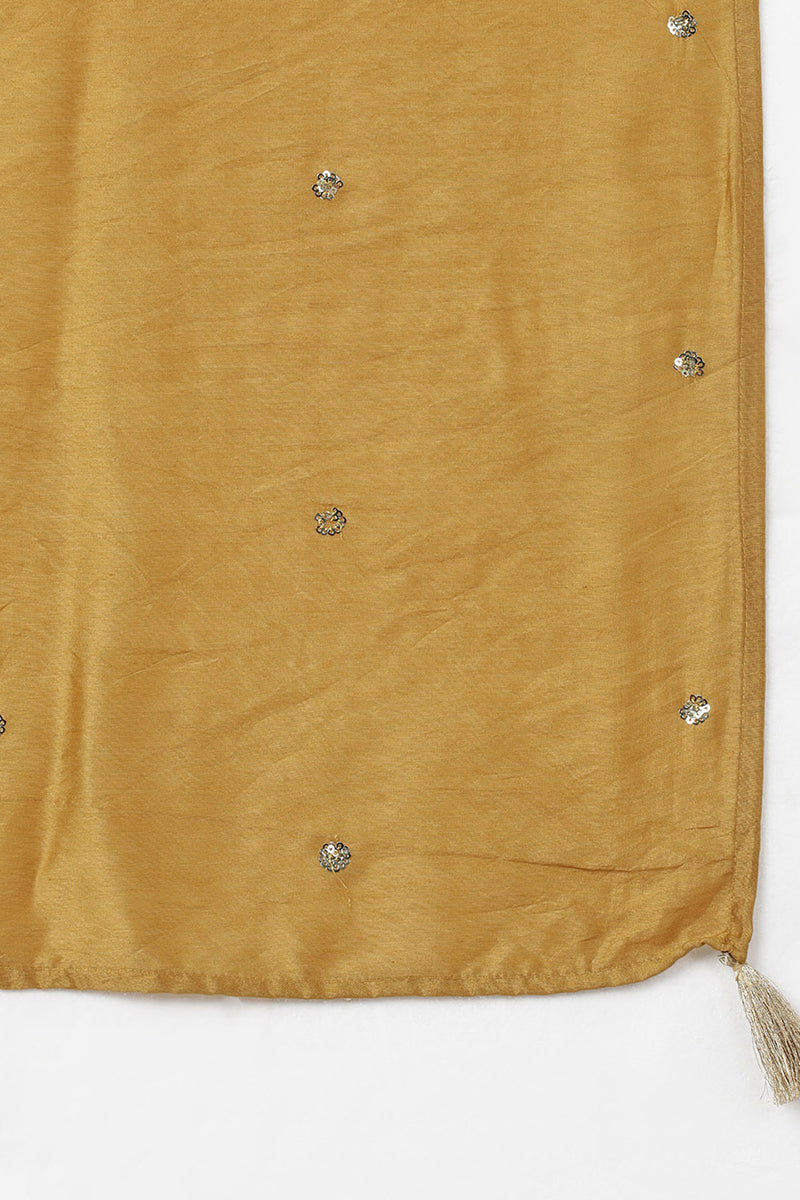 Women's Silk Blend Solid Kurta Pants With Dupatta - Ahika