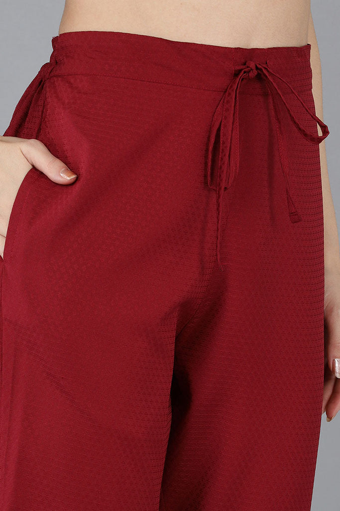 Women's Poly Silk Yoke Design Kurta Pants With Dupatta
