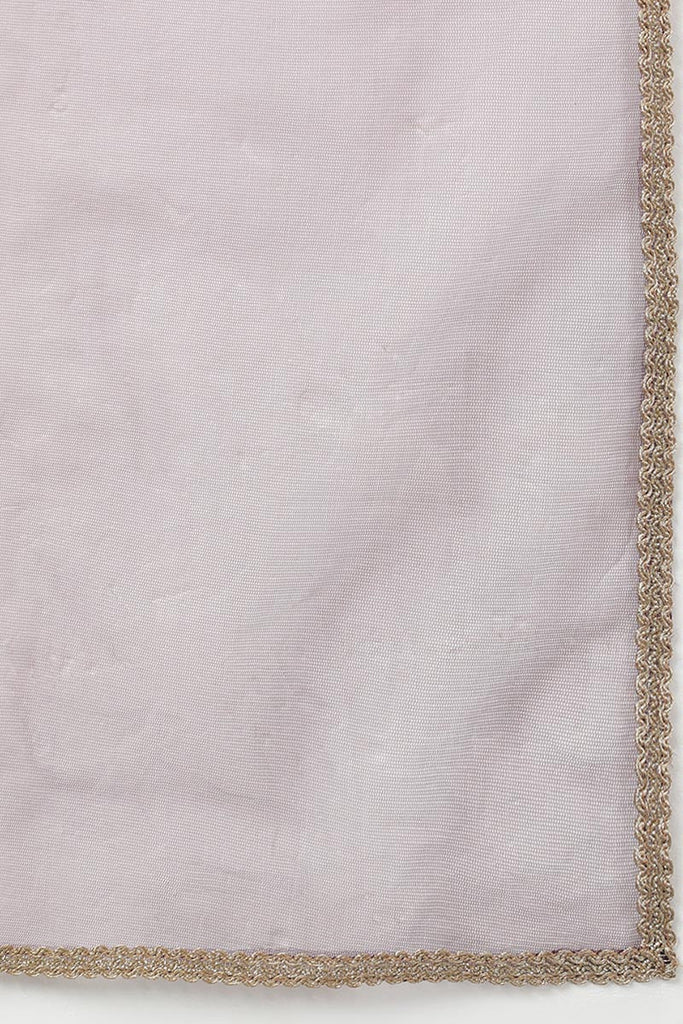 Women's Silk Blend Embroidered Woven Design Kurta Pant With Dupatta