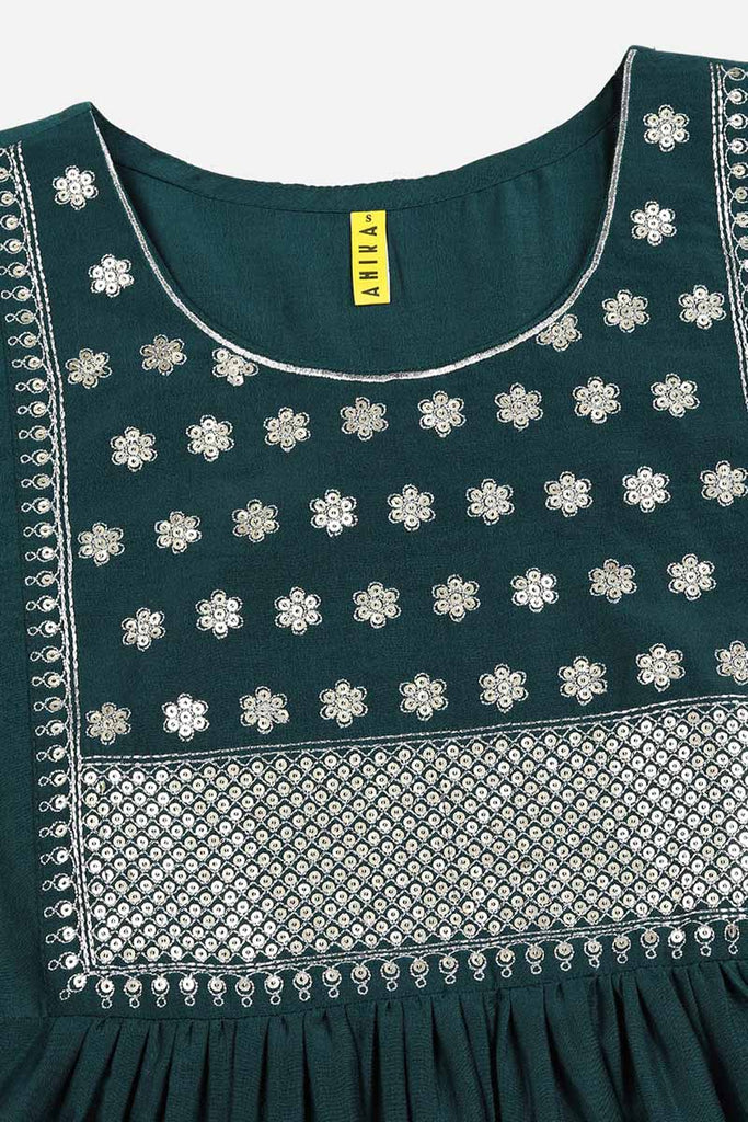 Women's Silk Blend Embroidered Solid Kurta Pant With Dupatta