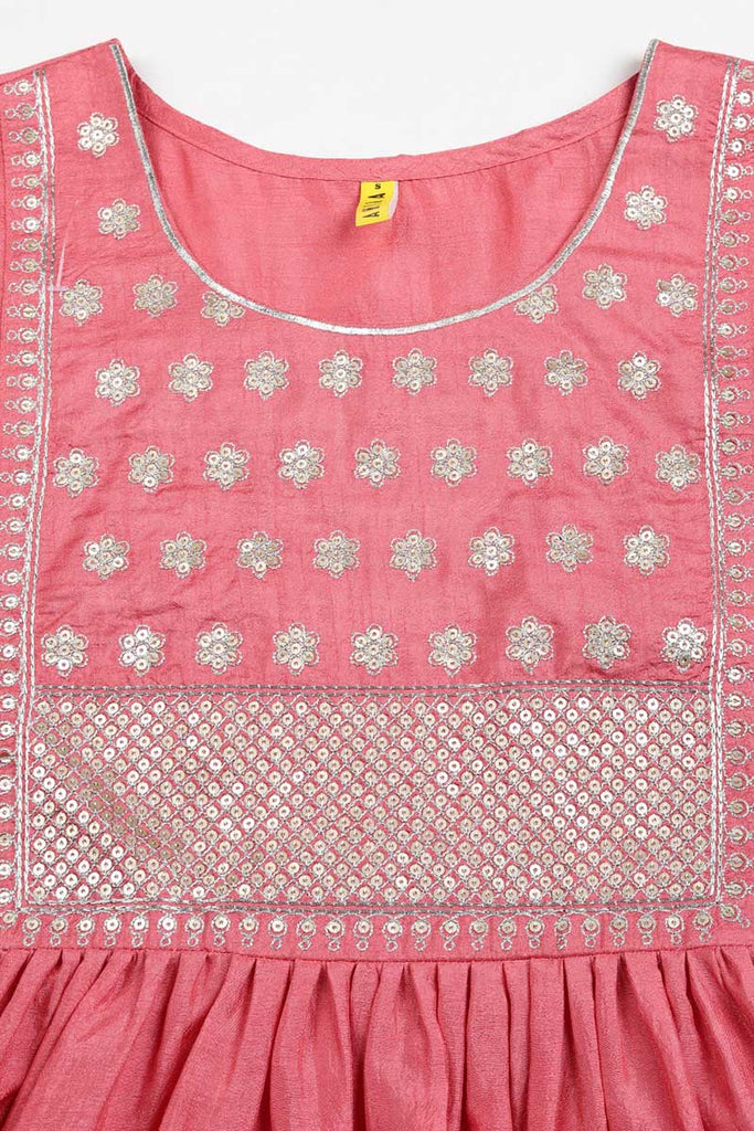 Women's Silk Blend Embroidered Solid Kurta Pant With Dupatta