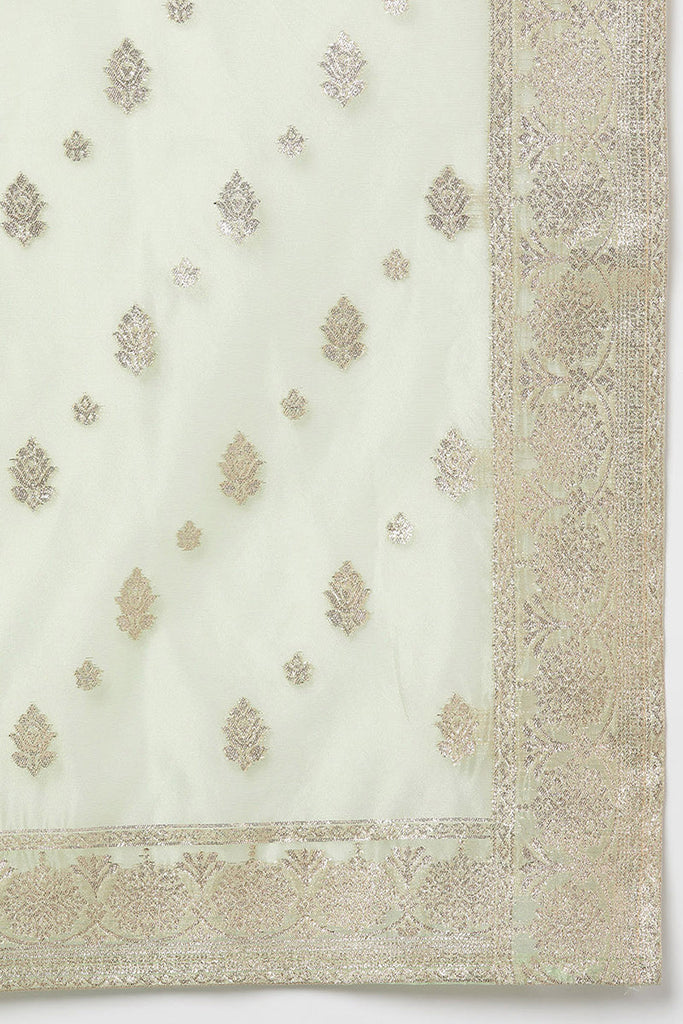 Women's Poly Chanderi Straight Kurta Pant With Dupatta