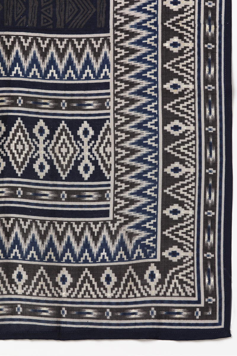 Women's Silk Blend Ethnic Printed Kurta Pant With Dupatta - Ahika