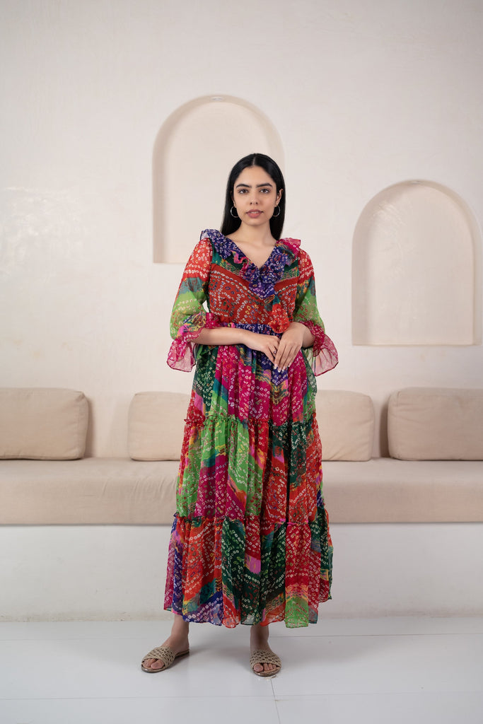 WomenÃ¢â‚¬â„¢S Bandhani Print Gown