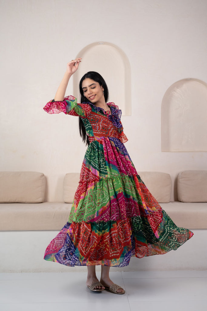 WomenÃ¢â‚¬â„¢S Bandhani Print Gown