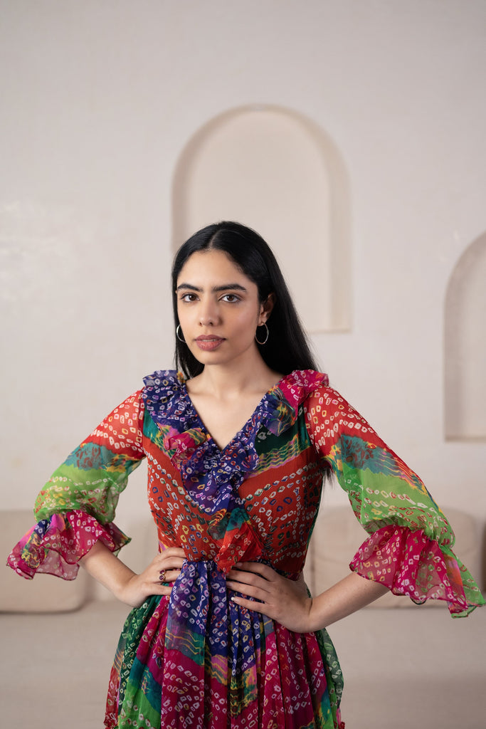 WomenÃ¢â‚¬â„¢S Bandhani Print Gown