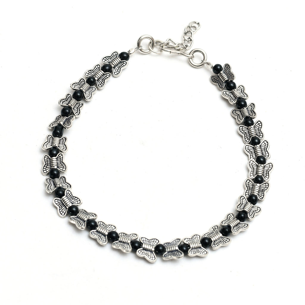 Johar Kamal Trendy Oxidised and Pearls Ankle