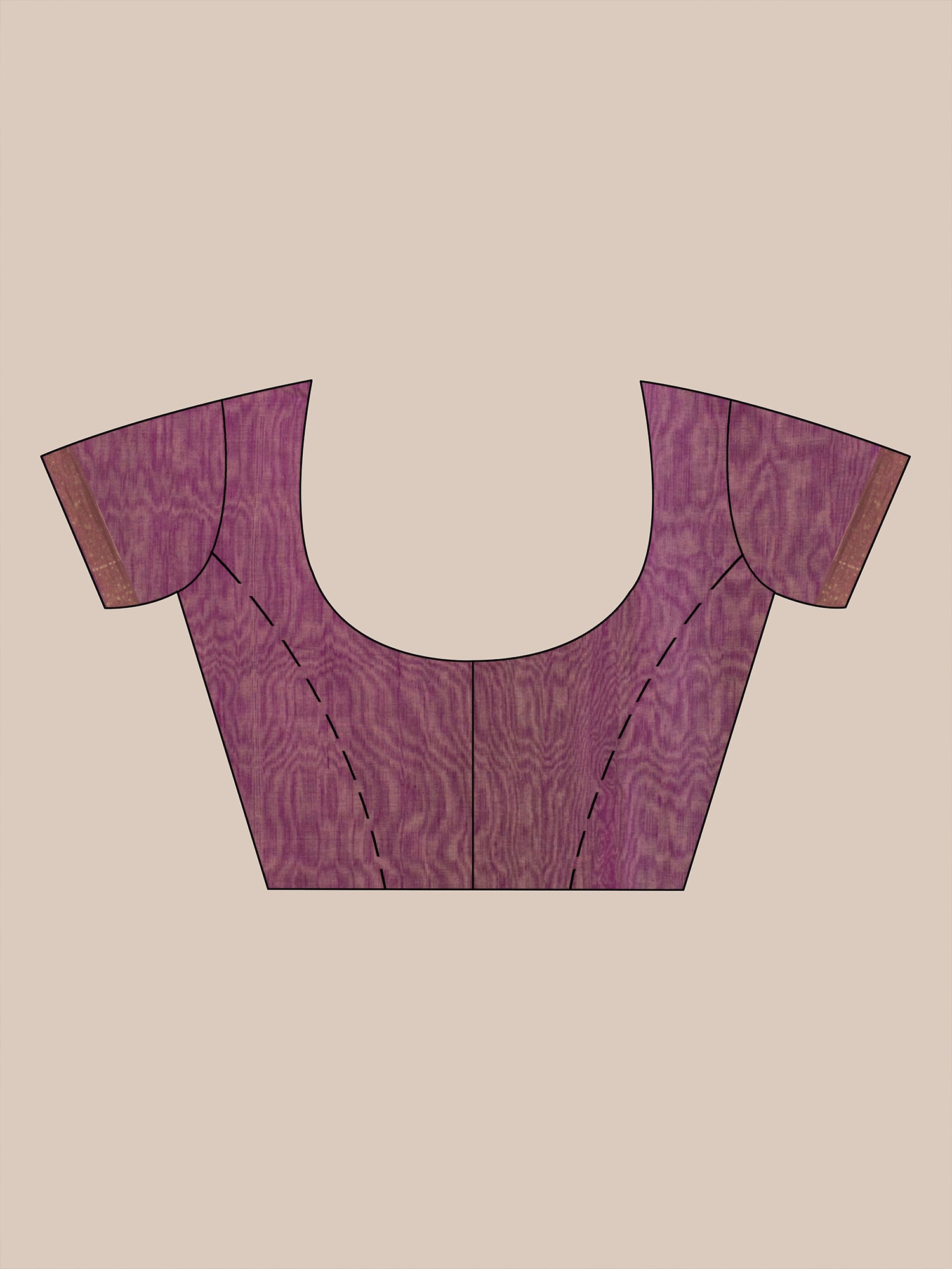 Women's Sangria Purple Blended Cotton Saree With Sequins - Sajasajo
