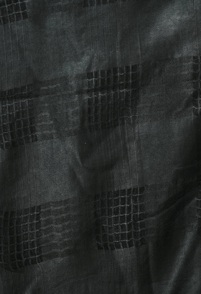 Women's Black Window Design Cotton Dupatta Mfd0016