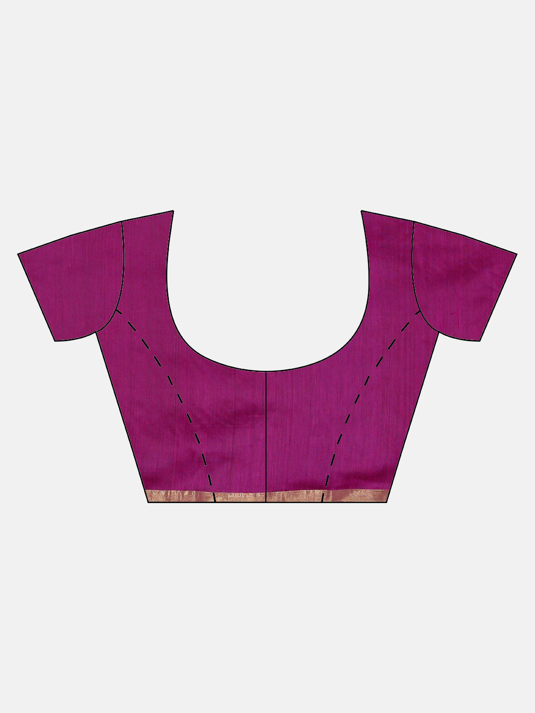 Women's Purple Hand woven Matka Silk Saree With Orange Thread Work - Sajasajo