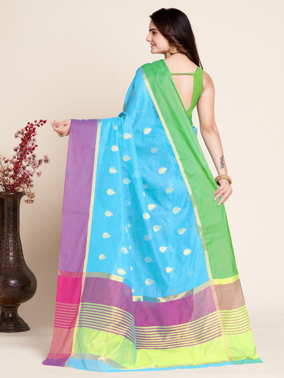 Women's Soft Silk Collection Designer Saree Collection - Dwija Fashion