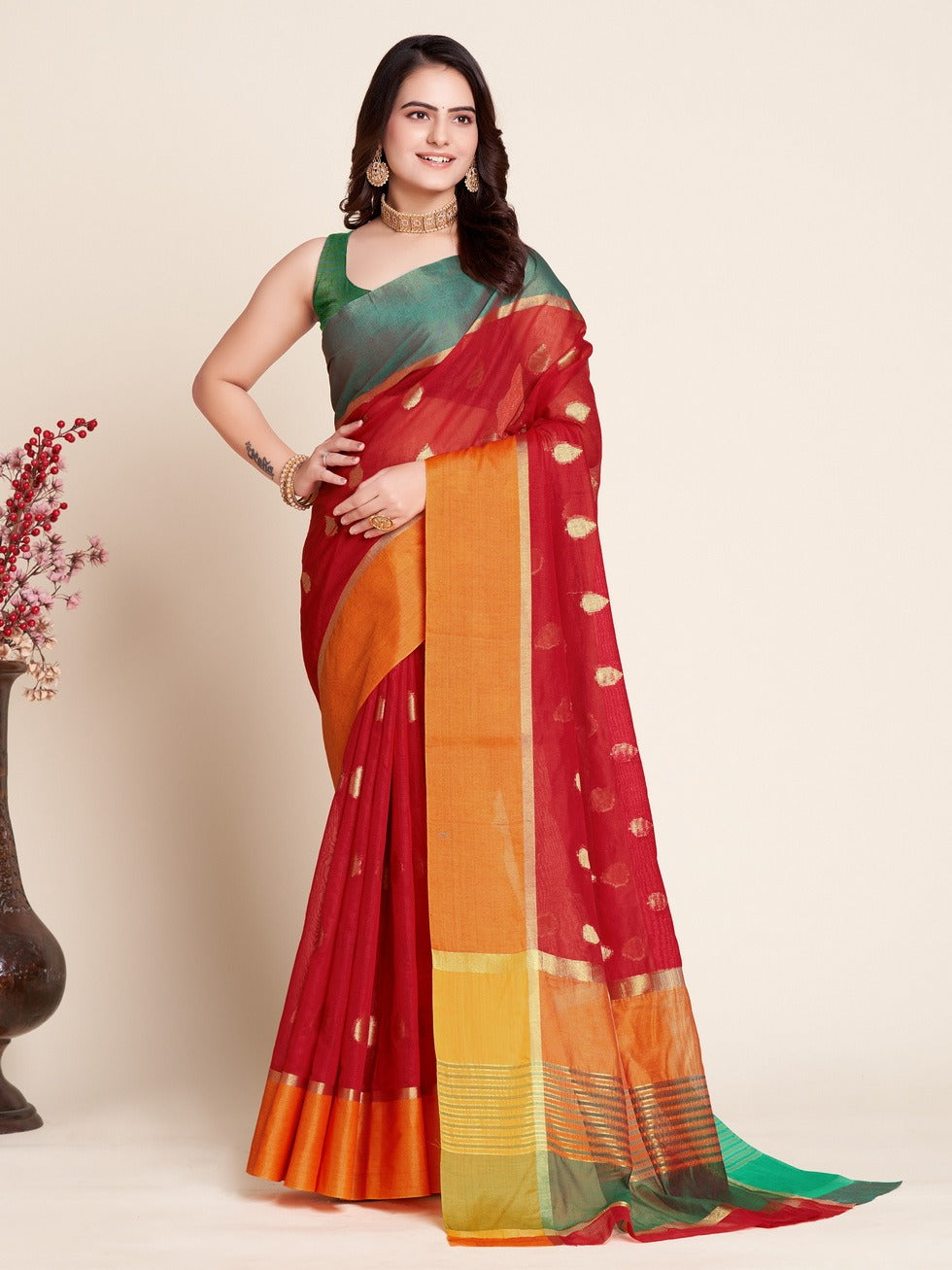 Women's Soft Silk Collection Designer Saree Collection - Dwija Fashion