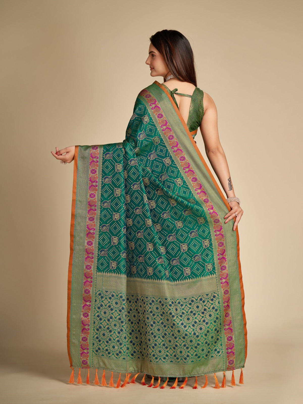 Women's Patola Silk Designer Saree Collection - Dwija Fashion