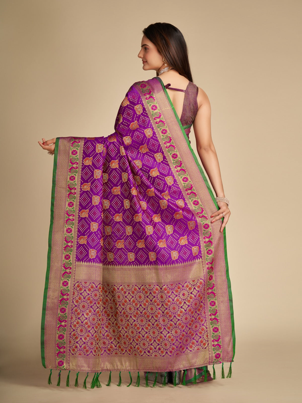 Women's Patola Silk Designer Saree Collection - Dwija Fashion