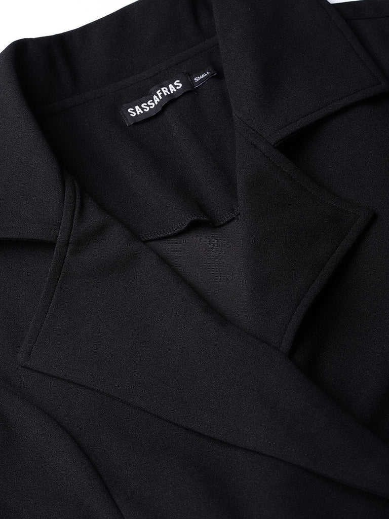 Women's Black Blazer Dress