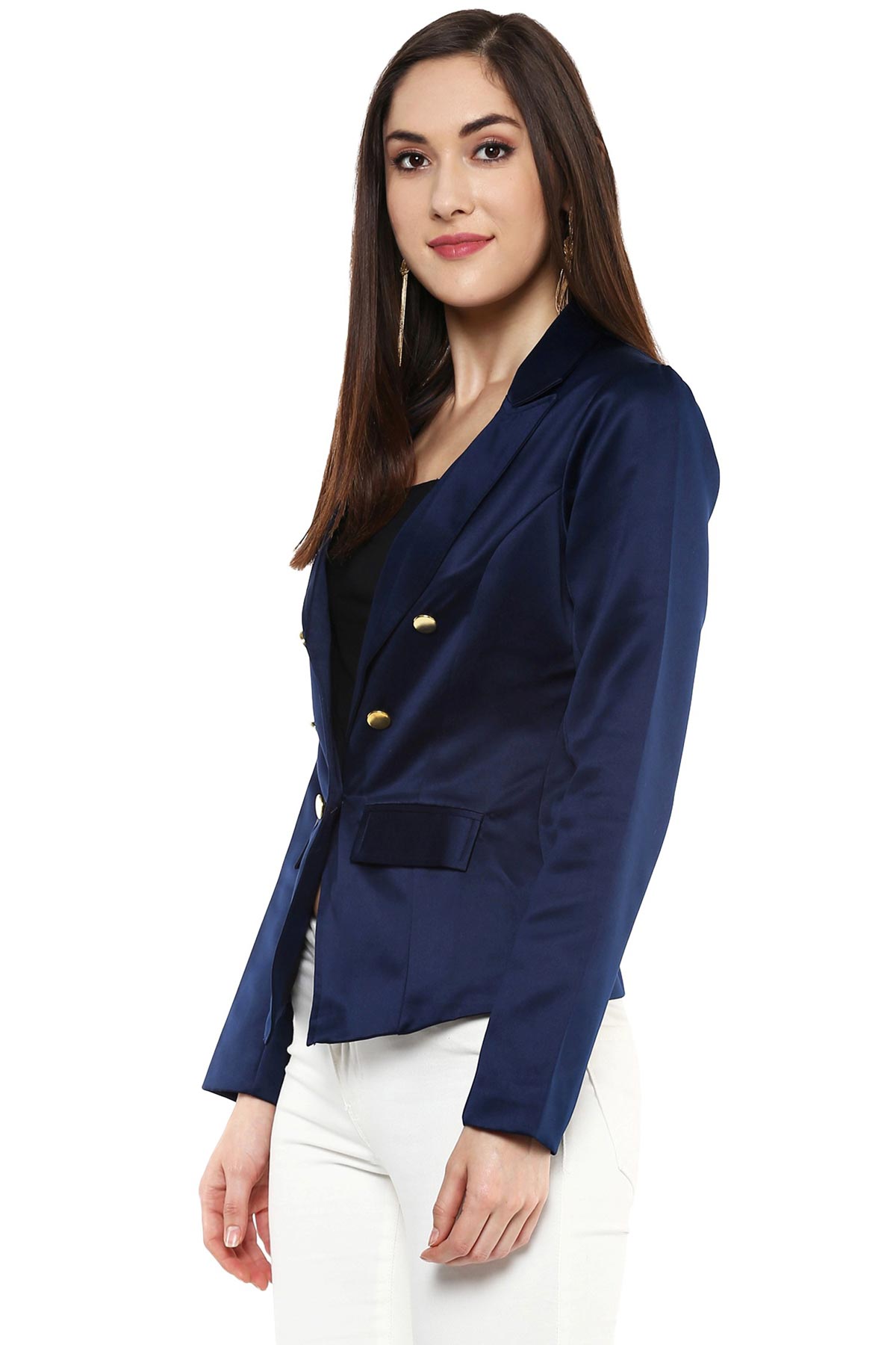 Women's Navy Sailor Blazer - SASSAFRAS