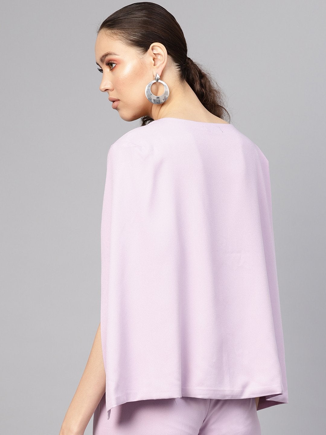 Women's Lavender Cape Jacket - SASSAFRAS