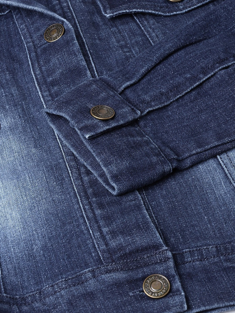 Women's Blue Denim Washed Jacket
