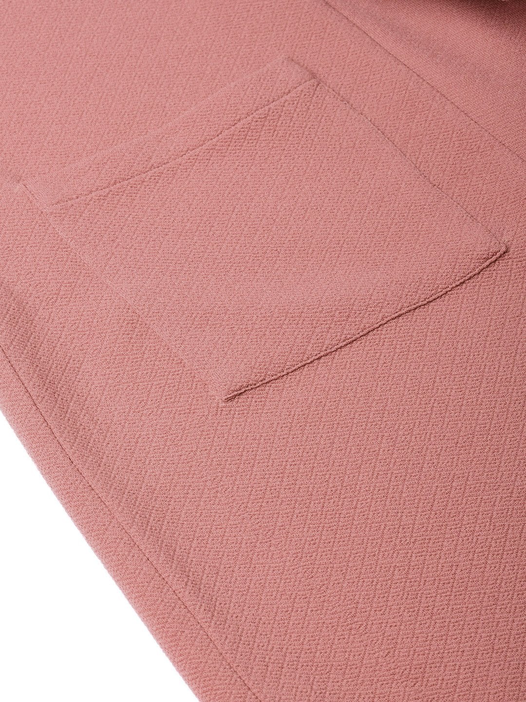 Women's Pink Pocket Detail Longline Shrug - SASSAFRAS